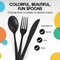 Party Solids 100 Pcs Disposable Utensils – Heavy Duty Plastic Cutlery Set – Premium Plastic Forks, Spoons or Knives for Parties, Events, Catering & Tableware Supplies by Exquisite